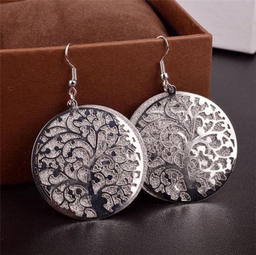 Elegant Women Lady Hook Earrings Crystal Ear Stud Dangle Hoops Jewelry Gifts N4