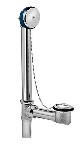 Oatey 202-1 Dearborn Brass Bathtub Drain with Chain and Stopper, Chrome by Oatey