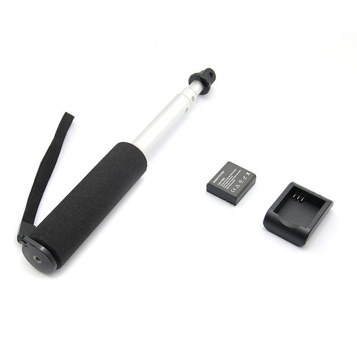Eken H3R Wifi Action Camera (Black) + 4K25/1080p60 + Dual Screen + 2.4G Remote + Selfie Stick + Charging Dock N5