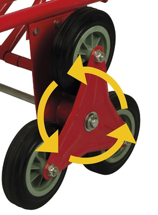 2-in-1 Six Wheeled Hand Trolley & Cart Sack Truck Car Boot Garage Shed - Carry Up to 150KG. by Clifford James