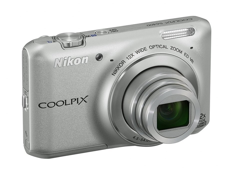 Nikon COOLPIX S6400 16 MP Digital Camera with 12x Optical Zoom and 3-inch LCD (Silver) (OLD MODEL) N36