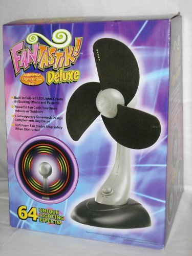 Fantastik! Deluxe Animated Light Show Cordless Fan, 64 Unique Lighting Effects!
