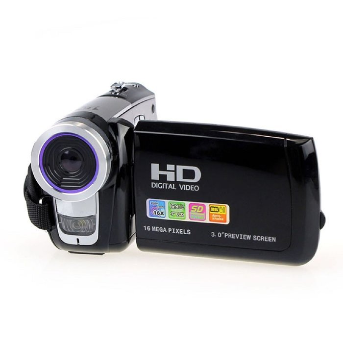 Sannysis(TM) Brand New 3Inch TFT LCD 16MP Digital Video Camcorder Camera 16X Digital ZOOM DV(Black)