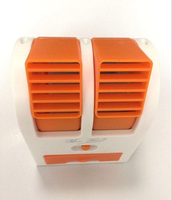 Light Seller&reg; Portable Desktop Dual Bladeless Cooling Fan (HF-MINIFAN-OR)