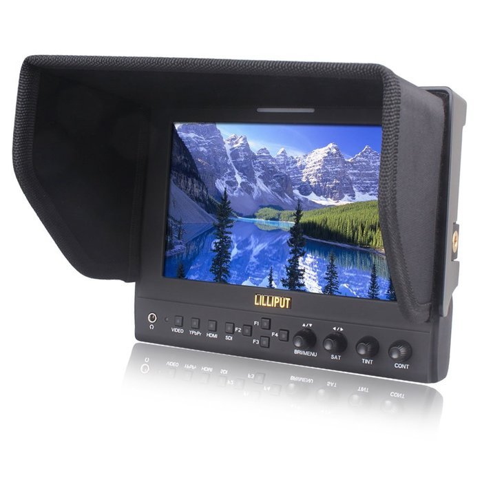 2013 New! Lilliput 7" 663/o LED Monitor IPS Hdmi OUT 400cd/㎡ Tally Interface with Suit Case N3