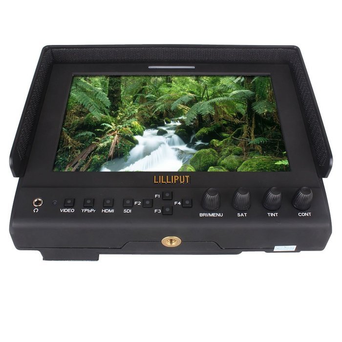 2013 New! Lilliput 7" 663/o LED Monitor IPS Hdmi OUT 400cd/㎡ Tally Interface with Suit Case N4