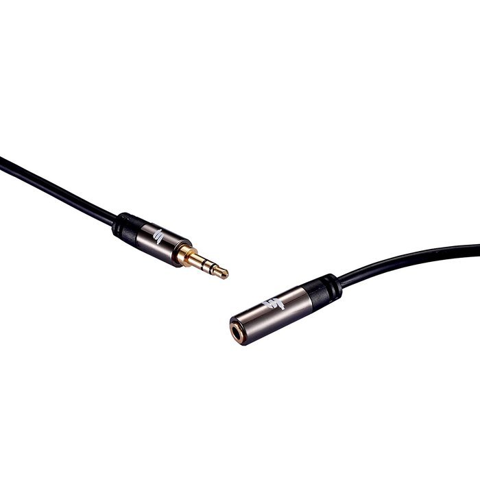 Sinseader Two Pack 6.6ft Gold Plated 3.5mm Stereo Audio Male to Female Extension Cable (KST02MF-6.6FT2) N7