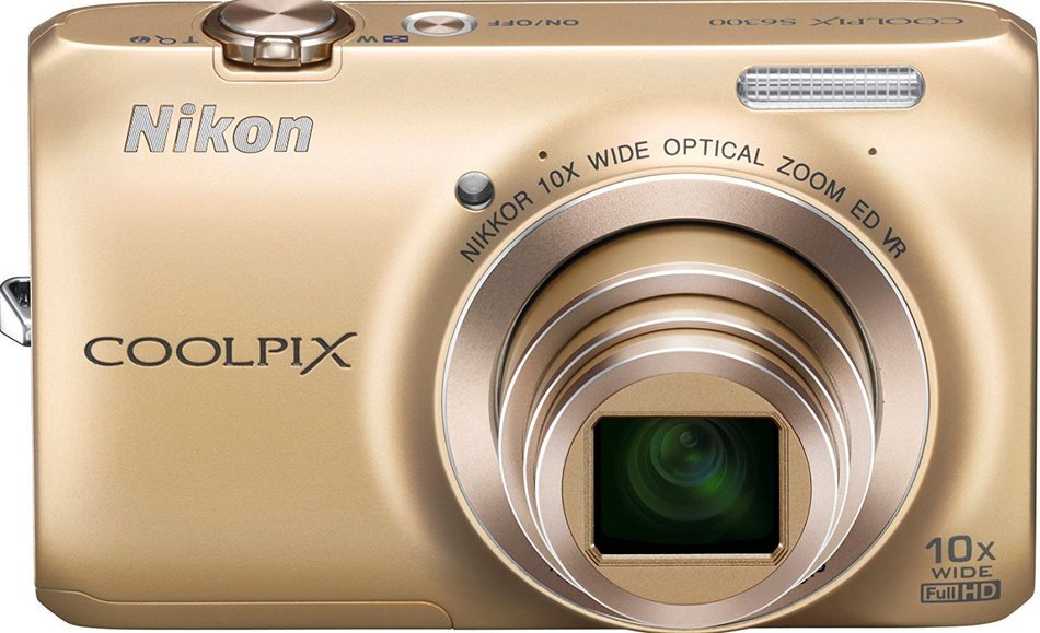 Nikon Coolpix S6300 Digital Camera (Gold) N3