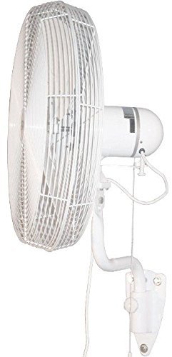 J&D Manufacturing POW24OSC Indoor/Outdoor UL507 Certified Oscillating Mount Fan, 24" Diameter, 115V, 1 Phase,...