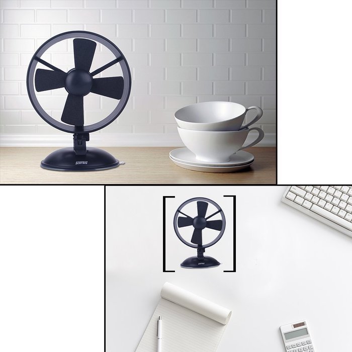 Desk Fan Mini USB Table Fan for Kids(2 Speed,Super Light,Very Safety,5 Inch)(Black)