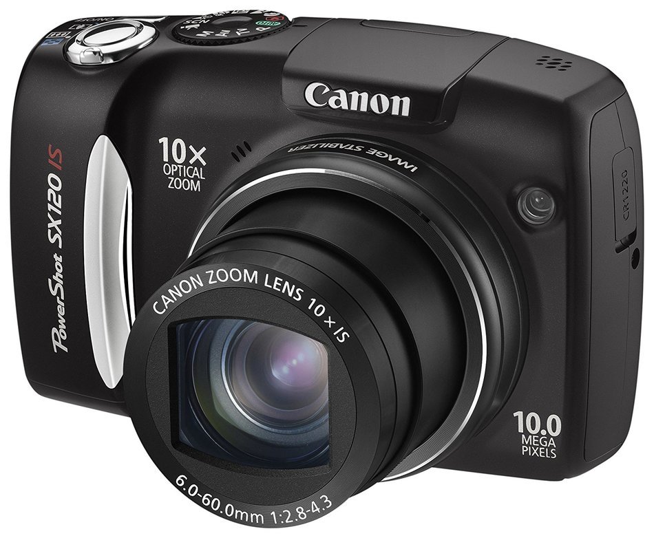 Canon Powershot SX120 IS 10MP Digital Camera (Black) N3