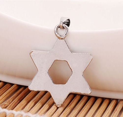 HOT SALE Titanium Steel Hexagram Luck Star Vintage Men Necklace Chain Gift