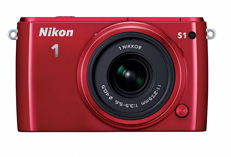Nikon 1 S1 10.1 MP HD Digital Camera with 11-27.5mm VR 1 NIKKOR Lens (Pink) N4