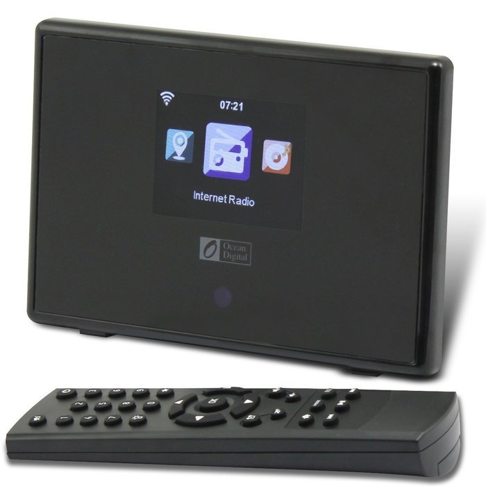 Ocean Digital Internet radio IRT01C WiFi WLAN Wireless Adapter Tuner Receiver with Bluetooth Connection Desktop... N5