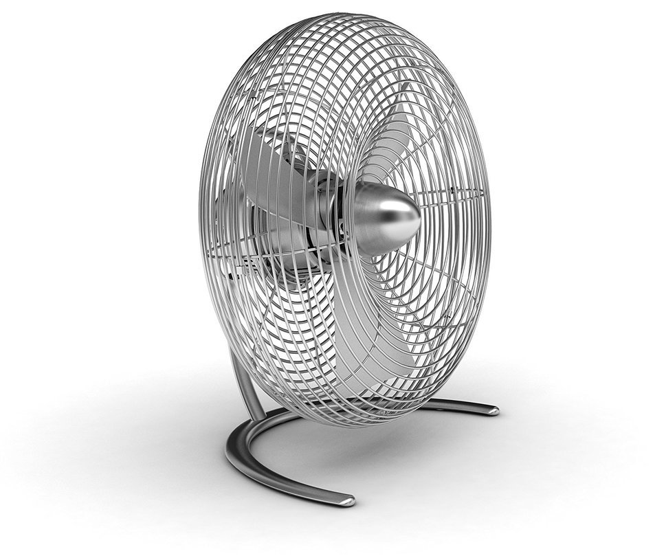 Charly Fan Floor Silver Color