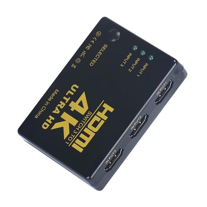 GBSELL Mini 3-Port 1080p 4K HDMI Switch Box High Speed Audio/video Switcher Adapter N2
