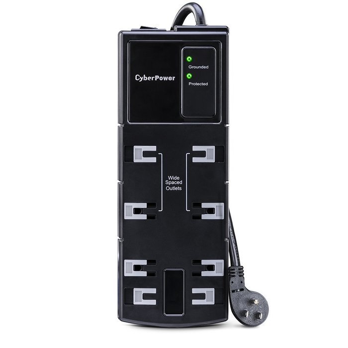 CyberPower CSB806 Surge Protector 8-Outlets 6 Ft Cord 1800 Joules N9