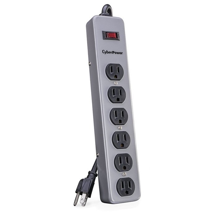 CyberPower CSB806 Surge Protector 8-Outlets 6 Ft Cord 1800 Joules N11