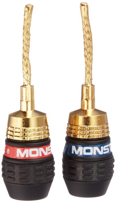 QuickLock Gold Flex Pin QL GFP-H Speaker Connector Pin Easy Self Crimping Termination 2 Pair Two Piece Screw-On...