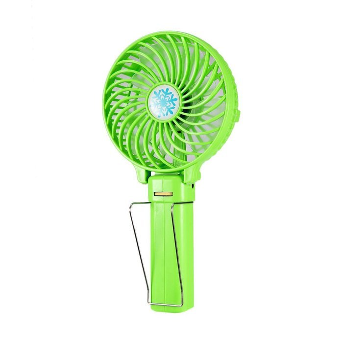 Dealpeak Mini Rechargeable Foldable USB Handheld Fan Fast Cooling Fan Cooler (pink) N3