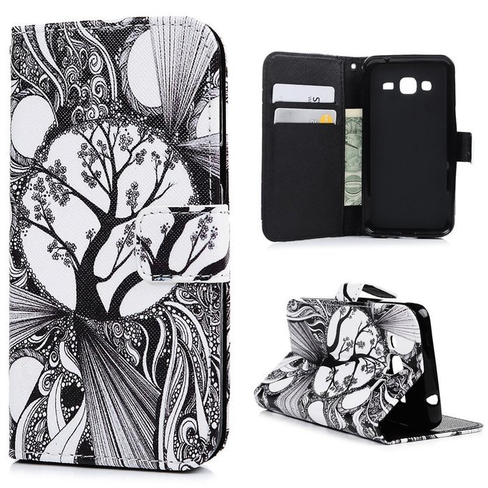 Galaxy J3 Case,Samsung Galaxy J3 Case (2016 Version) - Wallet Flip Stand Case PU Leather Case with Shockproof... N31
