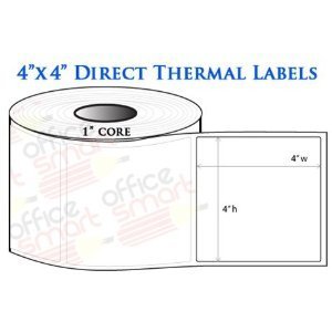 4x4 Direct Thermal Labels for Zebra GC420d GC420t GK420d GK420t GX420d GX420t LP2844 LP2442 TLP2844 ZP450 Barcode... N3