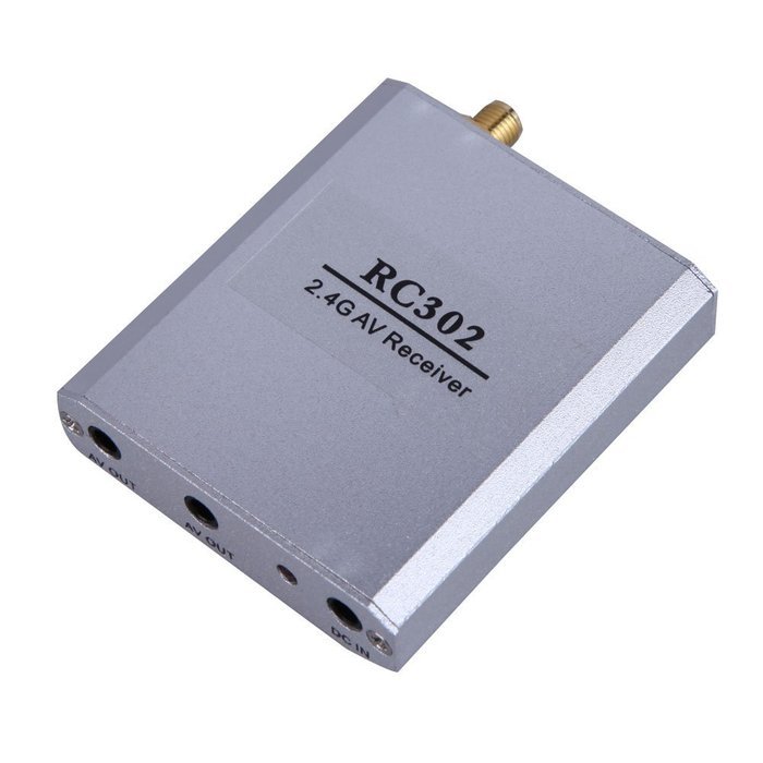 Chinatera 2.4G 8CH Wireless AV FPV Receiver w/Antenna for Boscam RC302 RC Multicopter N3