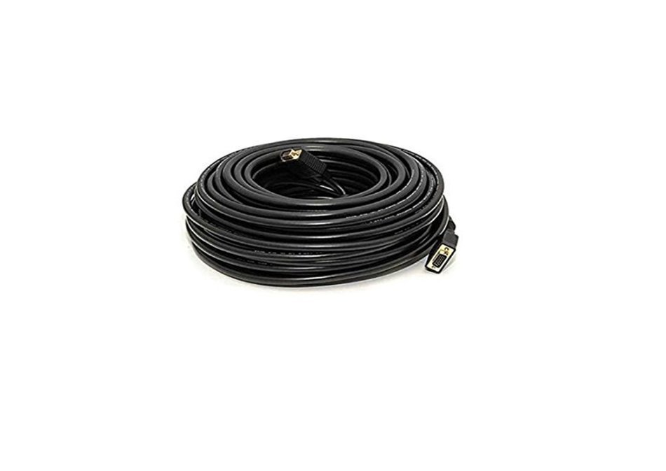 C&E 1 Pack, 25 Feet, VGA Male to Male Black, with ferrites Black, CNE503394 N7