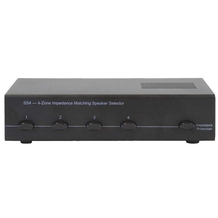 Home Audio Whole House Speaker System- 8 Ceiling Speakers 4PR- Flush 5.25" Round Speakers & Switcher