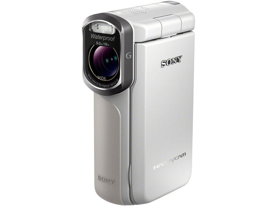 SONY HANDYCAM Waterproof Digital HD Movie Camera HDR-GW77V W?White - International Version (No Warranty) N2