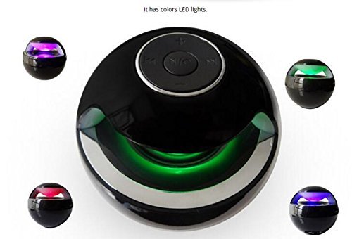 White LED Bluetooth 3.0 Stereo Speaker Flashing Lights N4