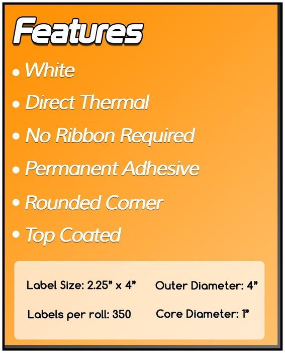 1 Inch Core - 2.25 x 1 Zebra Compatible Direct Thermal Labels 2 Rolls for Zebra Desktop Printer GC420d GC420t... N2