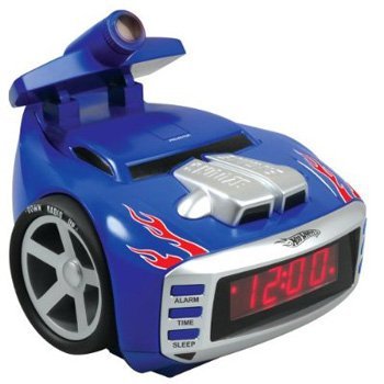 Emerson HW805 Hot Wheels Scrrechin Projection Alarm Clock Radio