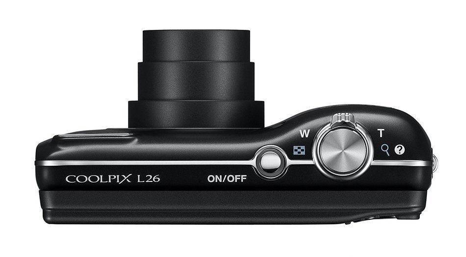 Nikon COOLPIX L26 16.1 MP Digital Camera with 5x Zoom NIKKOR Glass Lens and 3-inch LCD (Black) N6