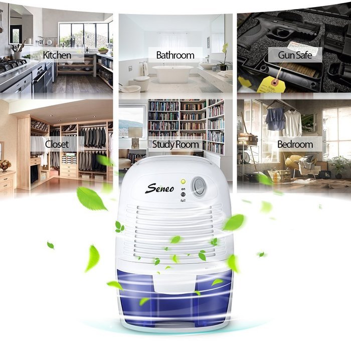 Seneo Mini Air Dehumidifier Compact Moisture Absorber for Home Closet Basements Kitchen Office N2
