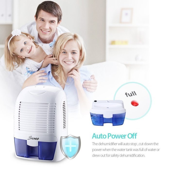 Seneo Mini Air Dehumidifier Compact Moisture Absorber for Home Closet Basements Kitchen Office N3