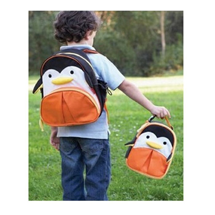 KAKA(TM) Lovely Animal Kids Children Nursery Canvas Schoolbag Hand Bag Outdoor Insulation Meal Package (Ladybug) N12