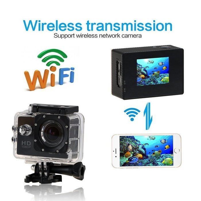 ANSITO?SJ4000 Waterproof Wifi 1080P Sports Camera HD Action Camera with 170 degree Wide Angle Lens and 2.0 inch... N2