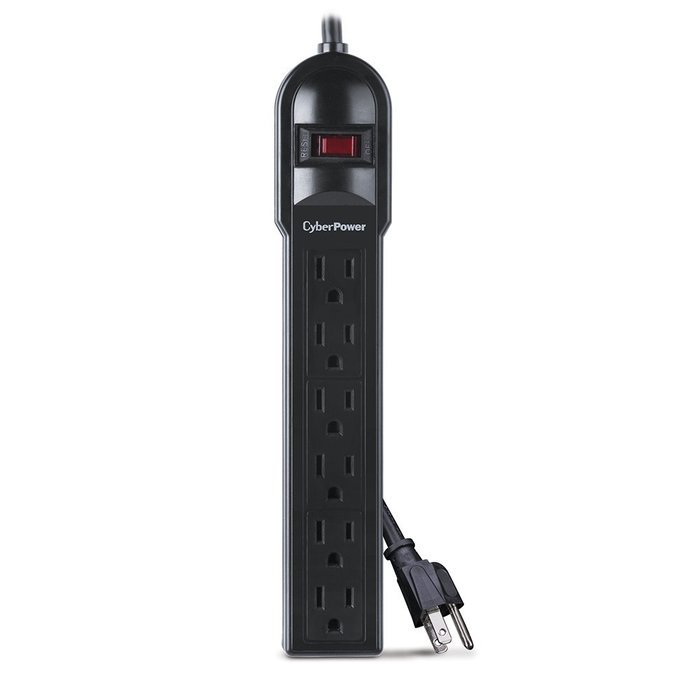 CyberPower CSB806 Surge Protector 8-Outlets 6 Ft Cord 1800 Joules N15