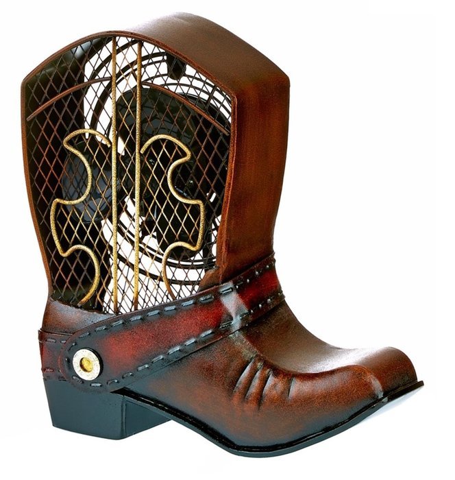 Deco Breeze DBF0122 Figurine Cowboy Boot Fan