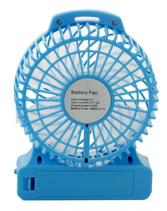 Topwell 4.3-Inch Mini USB 3 Speeds Rechargeable Portable Table Fan Electric Personal Fans 18650 Desktop Fan Hand... N3