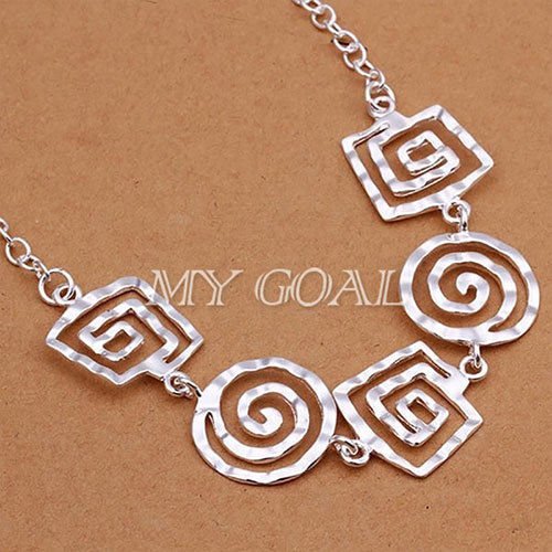Fashion Charm Jewelry Silver Choker Chunky Statement Bib Pendant Chain Necklace