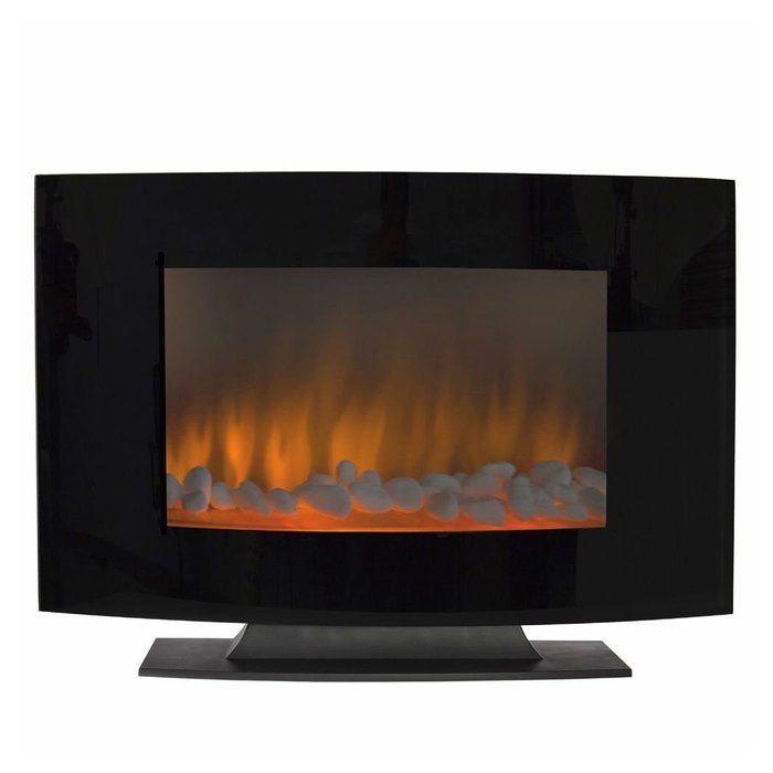 Large 1500W Heat Adjustable Electric Wall Mount & Free Standing Fireplace Heater N10