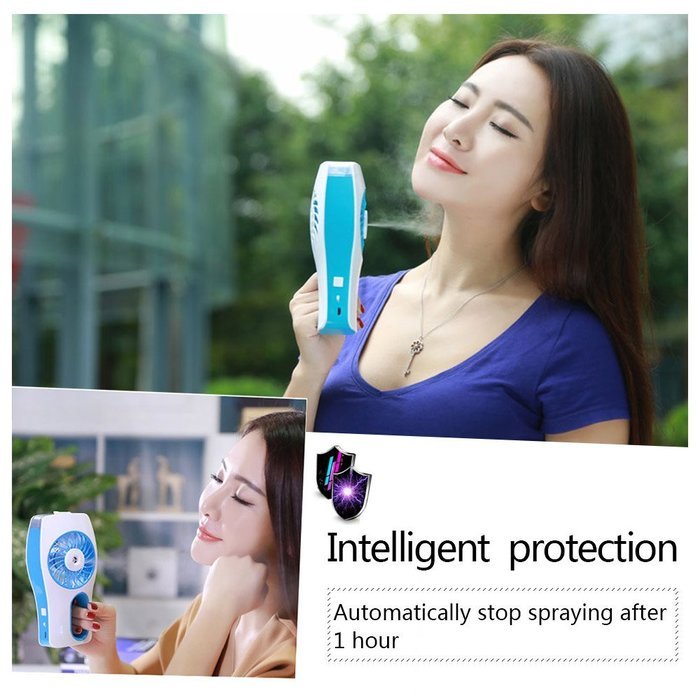 Yoosion Misting Fan Handheld Humidifier 3 Modes Rechargeable Beauty Replenishment Fan Silent Water Supply Spray...
