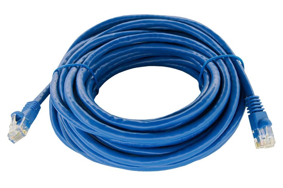 Shaxon UL724M8100BU-8FB RJ45 to RJ45 Category 6 Patch Cord - Blue, 100 Feet N16