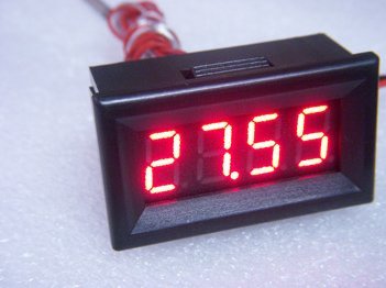 RioRand 0.56 4 high-precision thermometer PT100 display digital thermometer waterproof - 200 ~ 450 ℃ Red LED N2
