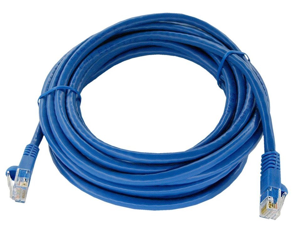Shaxon UL724M8100BU-8FB RJ45 to RJ45 Category 6 Patch Cord - Blue, 100 Feet N22