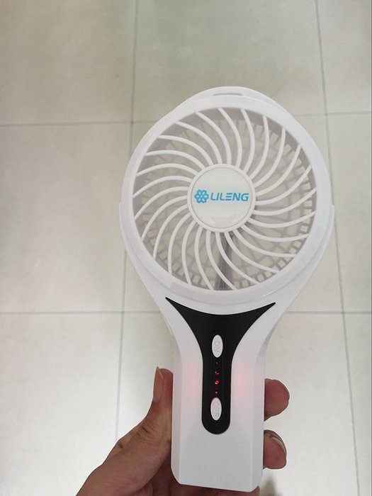 ONETWOUSB LED Portable Personal Portable Mini Motor Rechargeable Cooling Desktop Colorful Night Light Fan,3 Speeds...