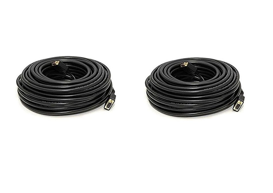 C&E 1 Pack, 25 Feet, VGA Male to Male Black, with ferrites Black, CNE503394 N11