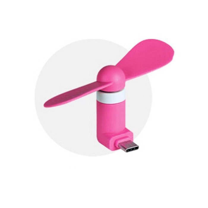 BESSKY Mini Portable Type-C Mobile Phone Cooling Fan For Google Nexus 5X/Huawei P9/ Oneplus 2 (Black) N3